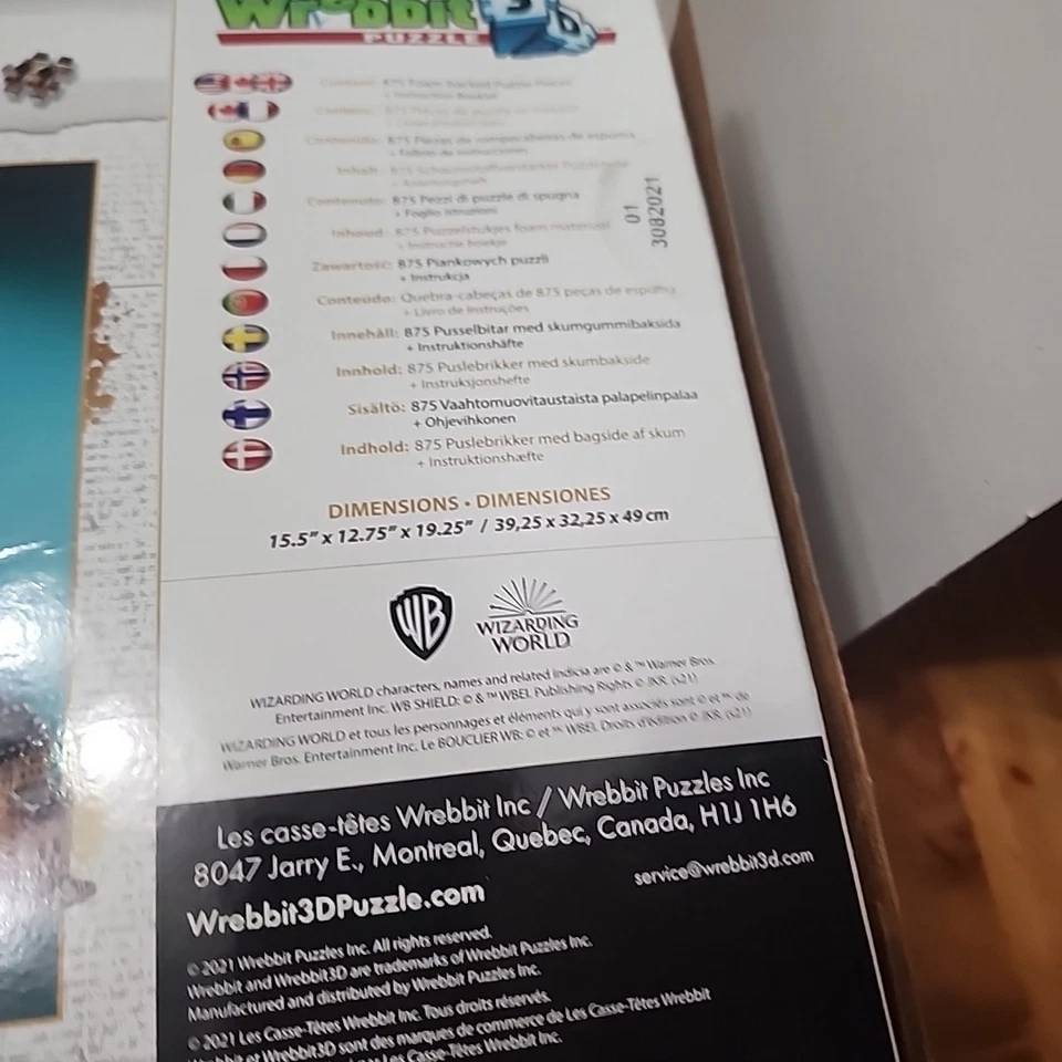 Puzzle Wrebbit 3D Harry Potter Torre de Astronomía Hogwarts 3D (875 piezas) LEER Foto 4 de 4