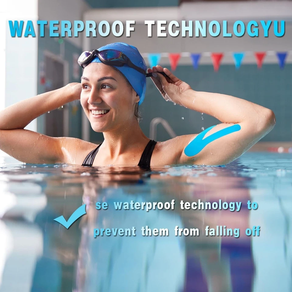 40 полосок предварительно нарезанная кинезиологическая эластичная спортивная лента для поддержки и восстановления - Изображение 4 из 4