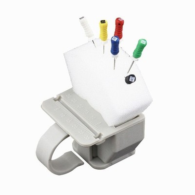 Dental Autoclavable Plastic Endo Cleaning Measuring Finger Stand Holder Ruler
