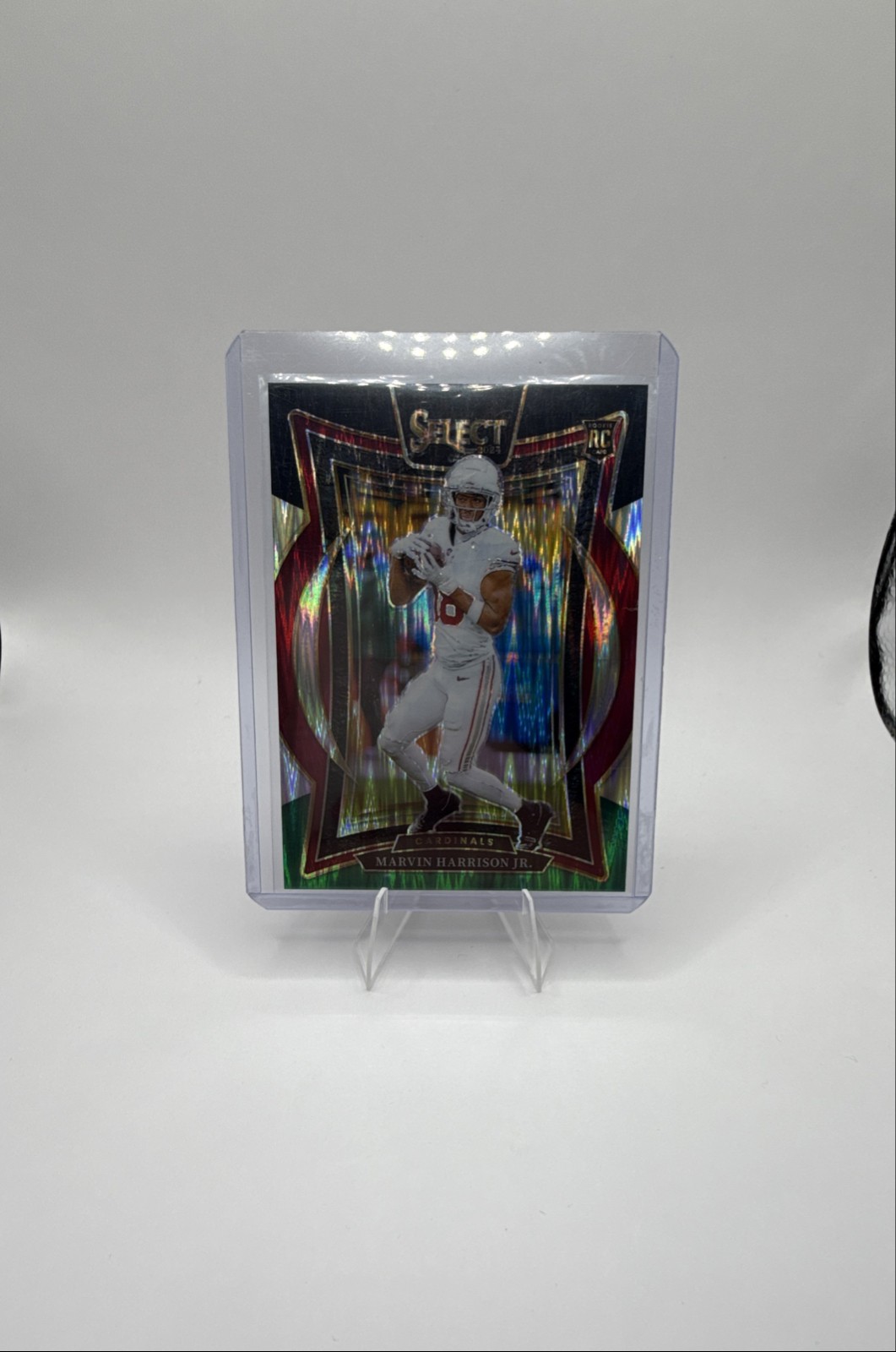 2024 Panini Select - Concourse Marvin Harrison Jr. #28 Black & Green Shock Prizm