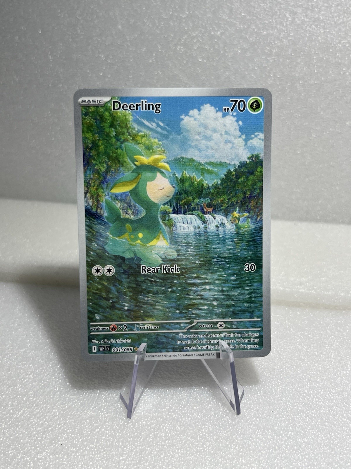 Deerling 091/086 Holo 2025 WHT White Flare Pokemon Card NM