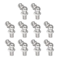 20pcs Nickel-Plated 45 Degree Grease Fitting M6 x 1mm Thread Hydraulic