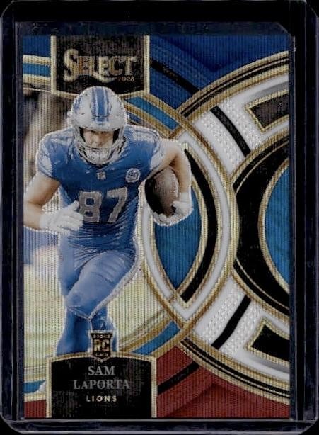 2023 Panini Select #106 Sam LaPorta Tri-Color Prizms #/225