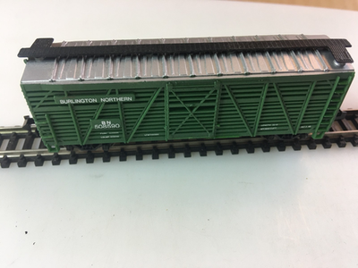 #ad Burlington Northern Stock Car BN 508590 N Scale Trains $6.95