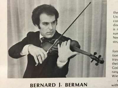 Bernard J. Berman~Sacred Concert Violinist~Lenny Seidel M- LP+