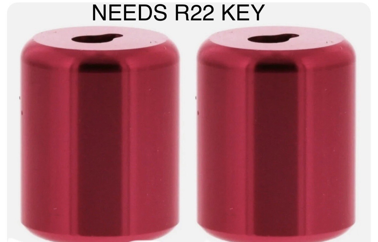 HVAC 1/4” Refrigerant Locking Caps (2pack) With 410A-R22-Valve Core ...