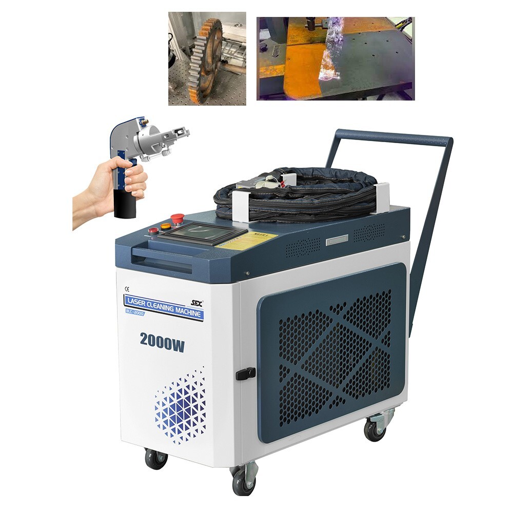 US Stock SFX 2000W Laser Cleaning Machine Handheld Removal Paint/Coating/Rust