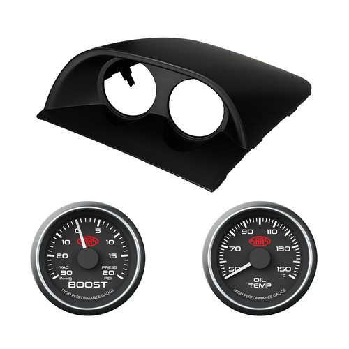 VY VZ Commodore SV6 SS V6 UTE Dual Gauge Pod w/ Turbo Boost & Oil Temp Gauge - Picture 1 of 11