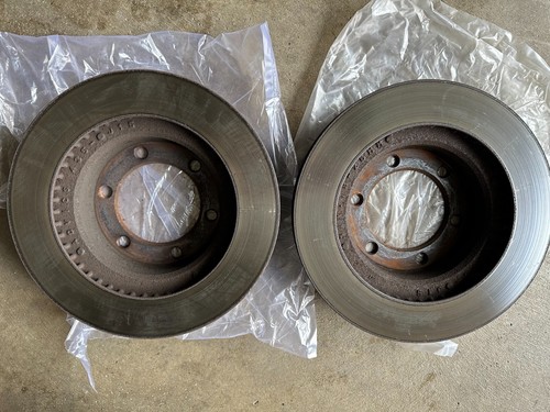 2007-2014 TOYOTA FJ CRUISER GENUINE OEM FRONT BRAKE ROTORS - Picture 2 of 2