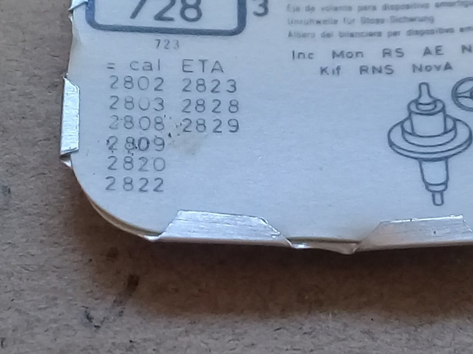 Mouvement Eta Cal. 2800 Réf. 31.120 – Pièce Détachée Horlogère (Cal. 2801, 2802, 2804 Compatibles)