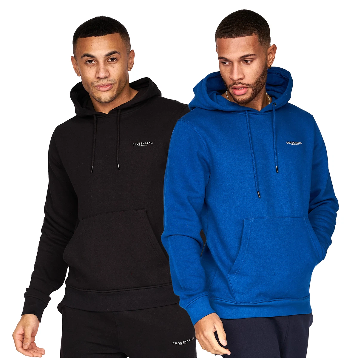 Crosshatch top hoodie mens