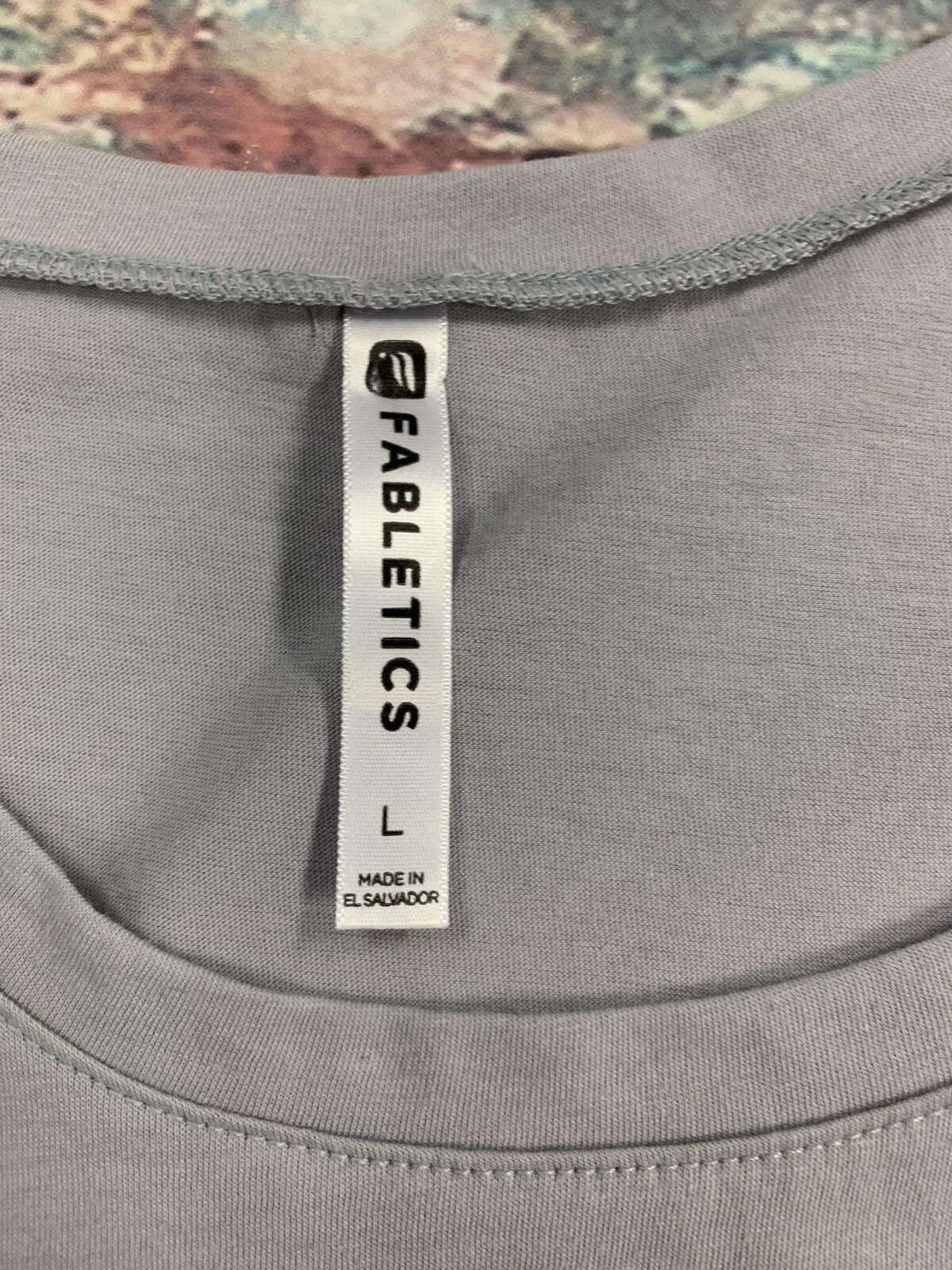Fabletics Gray Athletic Basic Short Sleeve T-Shir… - image 3