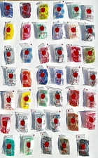 5858 MINI ZIP DESIGN BAGS 5/8” X 5/8” 1000 PIECES 10 DESIGN MIXED, READ DETAILS