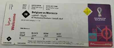 # TICKET FIFA World Cup Qatar 2022 Belgium vs Morocco # Match 26 Lukaku