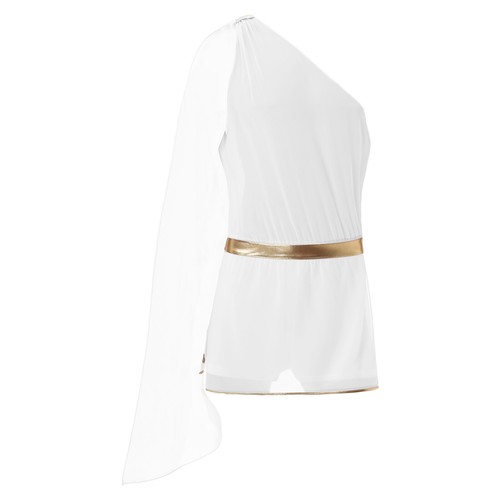 Mens Costume Halloween Cosplay One Shoulder Jumpsuit Greek God Toga Fancy AU - Picture 16 of 28