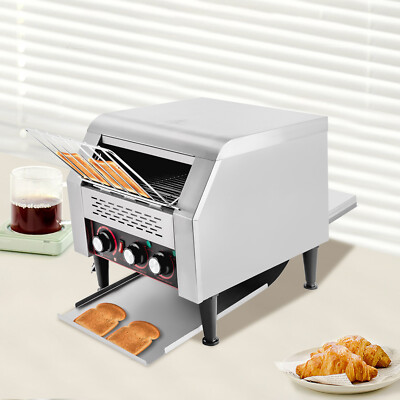 Commercial Toasting Bread Bagel Home Countertop Conveyor Toaster 300PCS 2200W