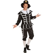 Men’s Costume Musketeer Medieval Halloween Fancy Dress Outfit Historical Adult