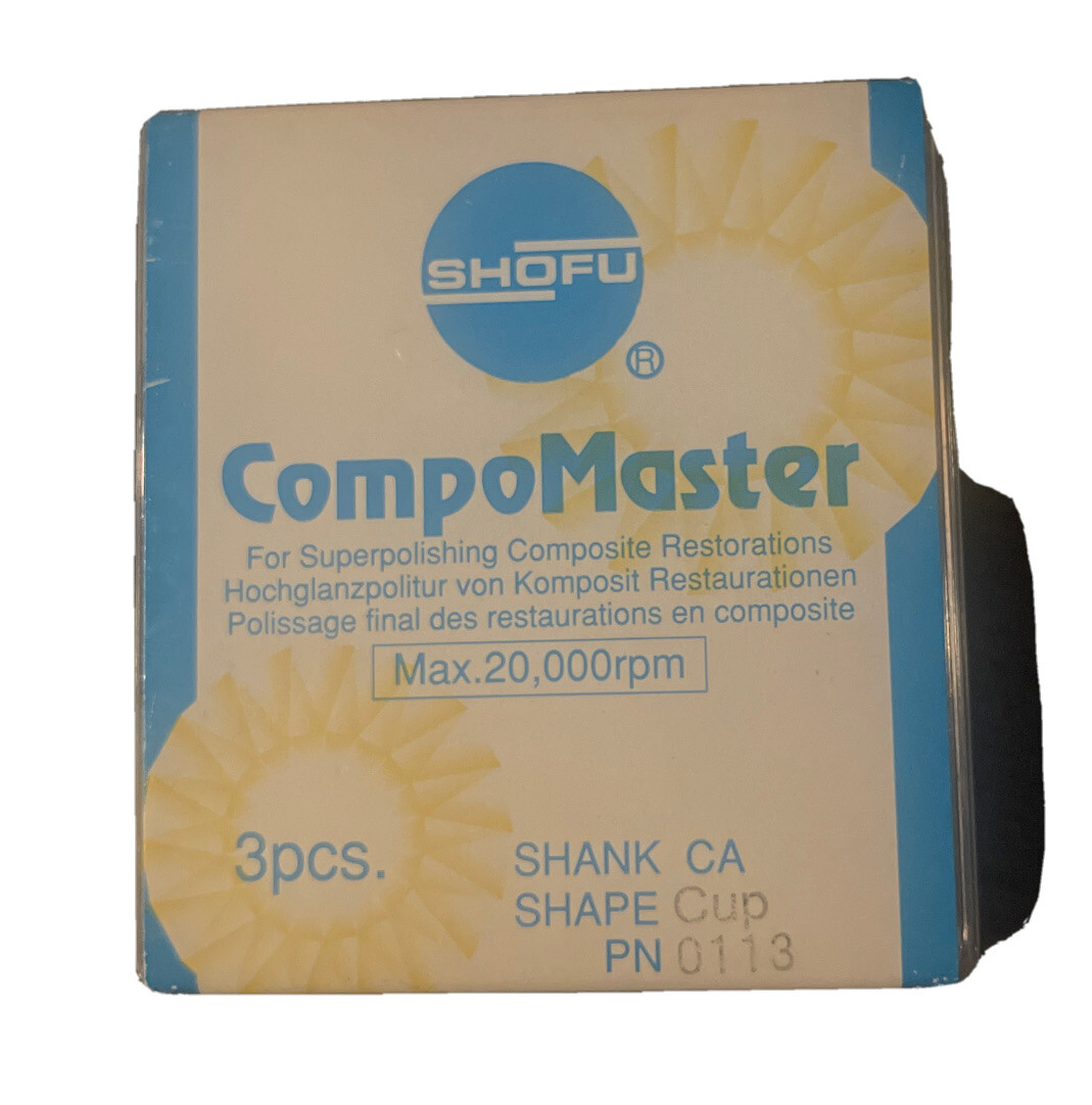 ふじ Shofu– 3 pc. Diamond CompoMaster Shank CA/Shape CUP by Shofu PN