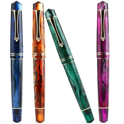 MAJOHN M800 Acrylic Resin Fountain Pen BOCK/Moonman F Nib（0.5mm