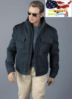 1/6 Causal Navy Jacket for Captain America 12'' male figure Phicen worldbox  USA 