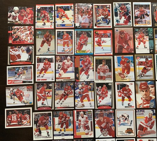 STEVE YZERMAN - LOT of 70 Various Cards - Picture 3 of 8