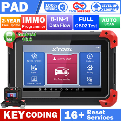 XTOOL X100PAD OBD2 Scanner K~ey Programming Auto VIN Diagnostic Tool ...