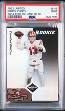 2022 Panini Limited Brock Purdy 2004 Tribute Limited Edition #LI48 PSA 9 49ers