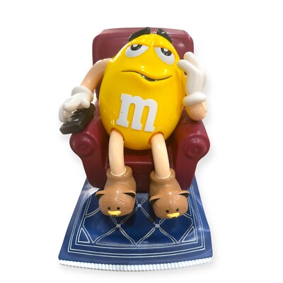 M&M Collectible Candy Dispenser Yellow Peanut M&M Sitting in