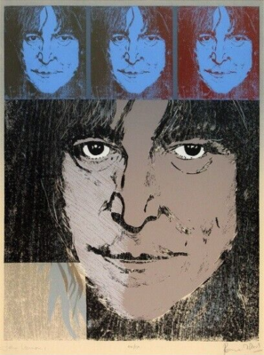 Ron Ronnie Wood - John Lennon 1989 Serigraph on Wove paper Limited