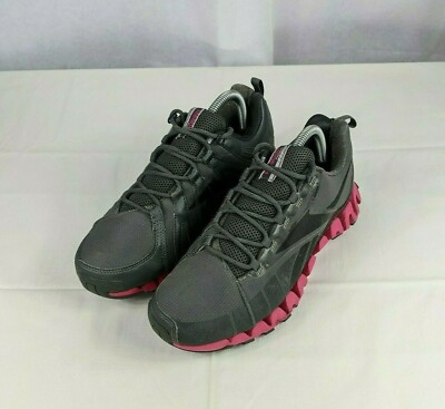 Reebok Gray Pink Premier ZigWild TR Shoes Women's Size 8.5 Sneakers Running