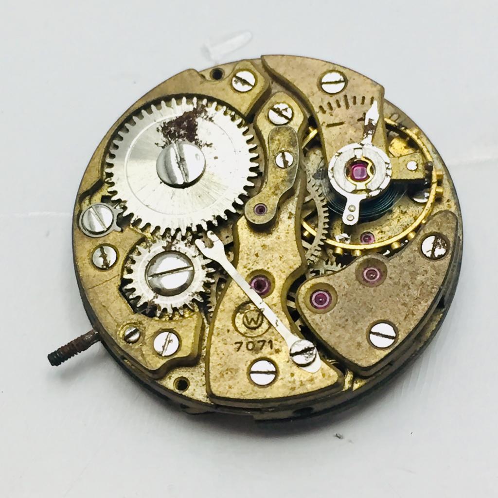 West End Watch 7071 Manual Winding Watch Movement (Need Service)