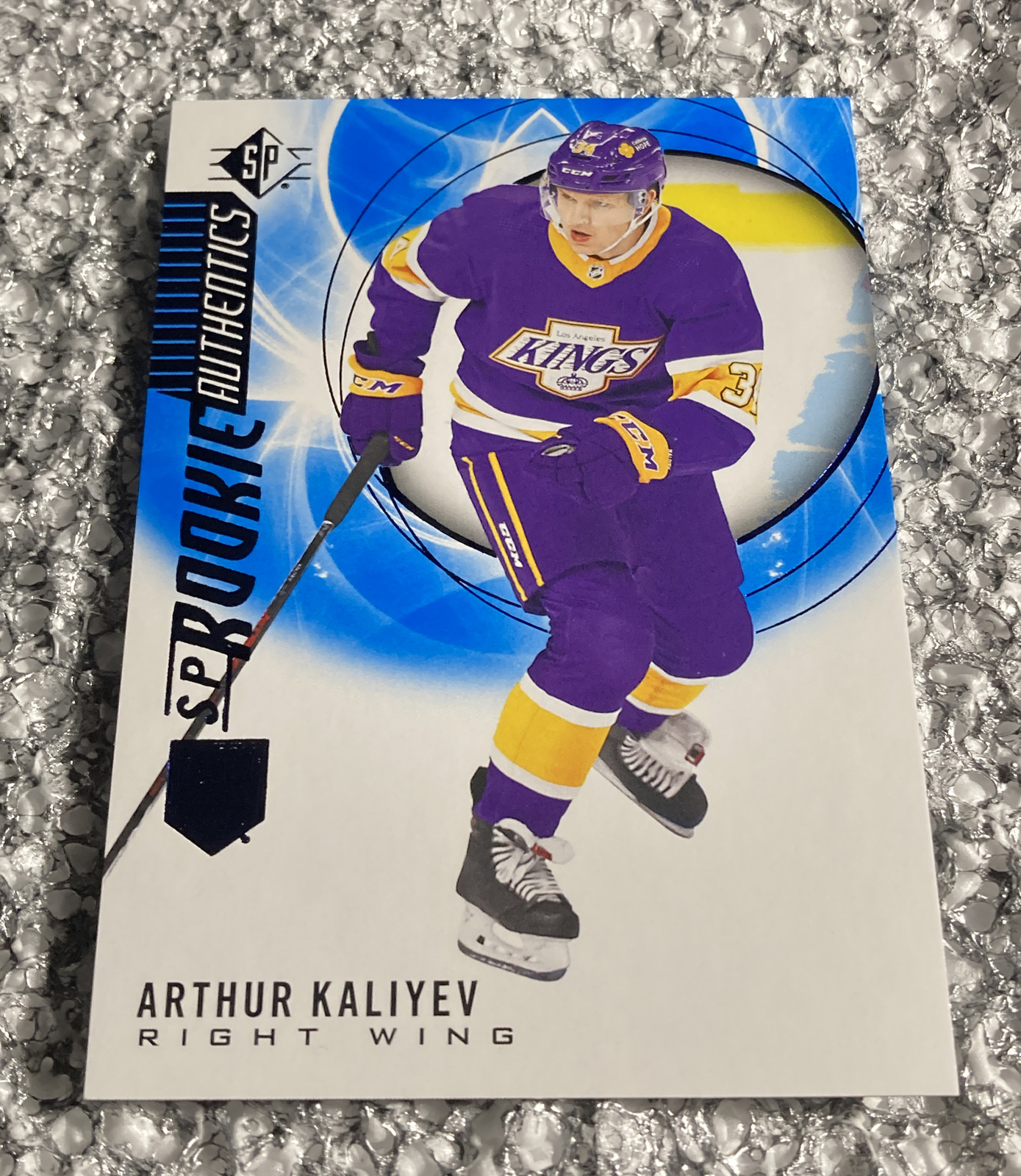 2020-21 SP Retail SP Rookie Authentics Blue Arthur Kaliyev #104 Rookie RC