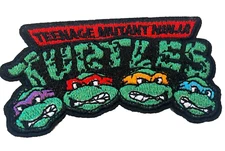 TEENAGE MUTANT NINJA TURTLES - 3 1/2" Embroidered Iron-On Patch