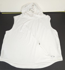 Oakley Women's High Tide Cover Up Sleeveless Hooded Active Gym Running Shirt XL