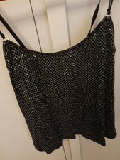 2 Top donna lurex eleganti – sottogiacca nero M e marrone S – nuovi boutique