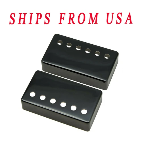 2 Humbucker Pickup Cover Brass N 49.2 50 B 52mm Pole Spacing For Gibson Les Paul
