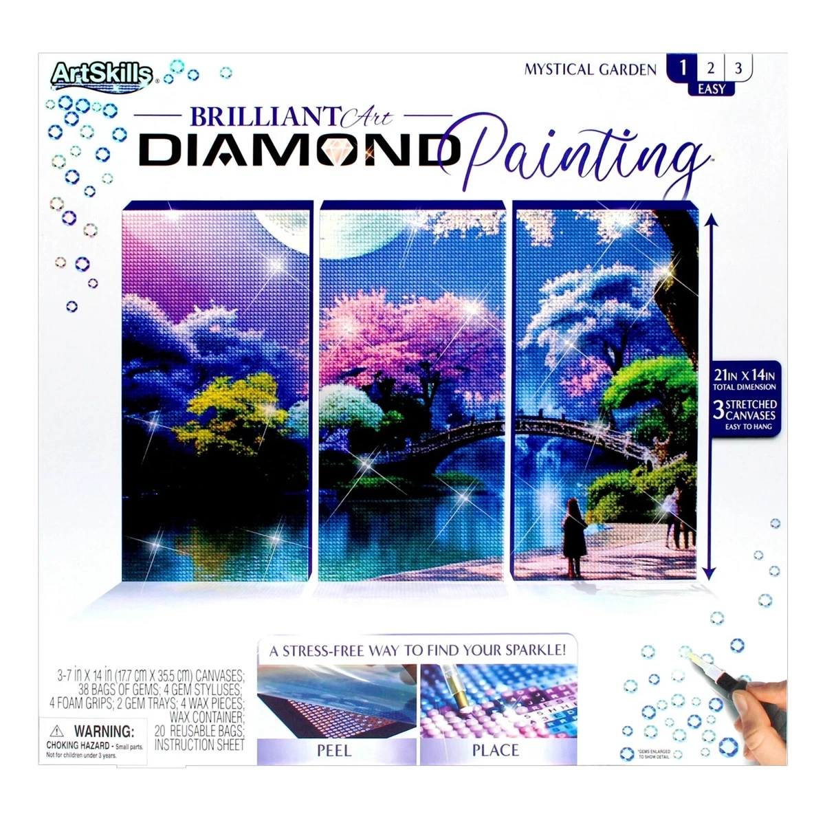 Kit Diamond Painting TOSTOG 5D | Delfini E Oceano | Rotondo 30x40cm | Completo Di Strumenti Per Adulti E Principianti - 5