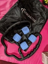 4 Wheel Trigger Point Deep Massage Roller for Arm Leg Neck Hand Fascia Release