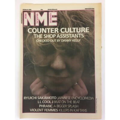 NEW MUSICAL EXPRESS NME MAGAZINE 29 MARCH 1986 npbox0046 COUNTER CULTURE THE SHO
