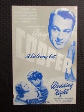 1935 WEDDING NIGHT Pressbook GD- 1.8 Gary Cooper 11x17" 4pgs