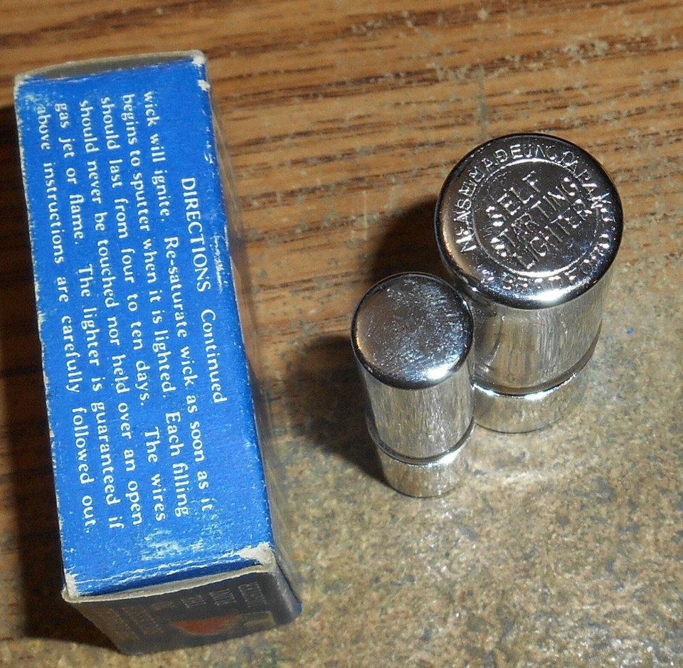 VINTAGE NEW METHOD CO. SELF STARTING LIGHTER/MADE IN BRADFORD, PA./IN