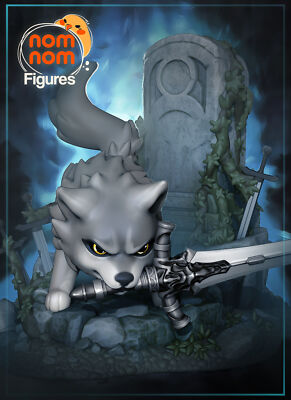 Chibi Great Grey Wolf Sif Resin Figure / Statue various sizes