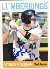 PATRICK KIVLEHAN CLINTON LUMBERKINGS SIGNED 2013 CARD MARINERS REDS DIAMONDBACKS