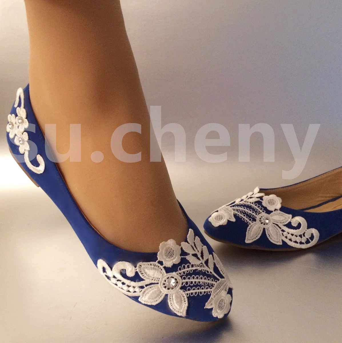Ripples horizon Engaged su.cheny Sapphire blue lace lace flower Wedding flat Bridal Bridesmaid shoes | eBay Ripples horizon Engaged su.cheny Sapphire blue lace lace flower Wedding flat Bridal Bridesmaid shoes | eBay