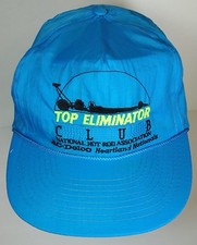 Vtg 1990s TOP ELIMINATOR CLUB HOT ROD AC-DELCO Advertising Snapback Hat Blue Cap