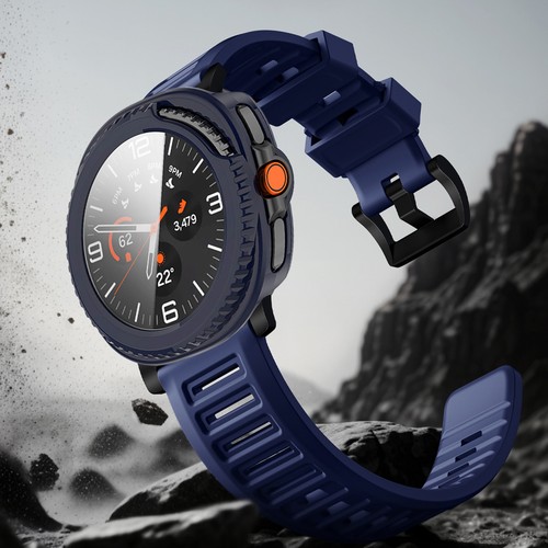 Pour Galaxy Watch 8 40mm/44mm Coque de Protection d'écran Film Verre Trempé Intégré - Photo 9 sur 21