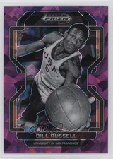 2022-23 Panini Prizm Draft Picks Purple Ice 60/149 Bill Russell #4 HOF 1s6