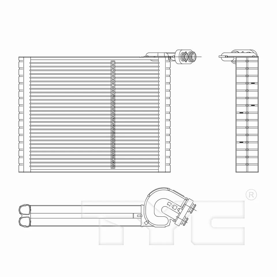 Nuevo evaporador de CA para Toyota Prius C 88501-52120 12-19 Foto 4 de 4
