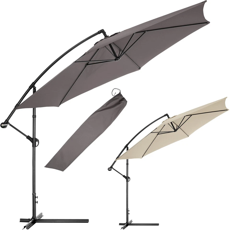 TECTAKE GMBH Ombrellone Ø 350 cm con involucro protettivo per giardino terrazza anti UV