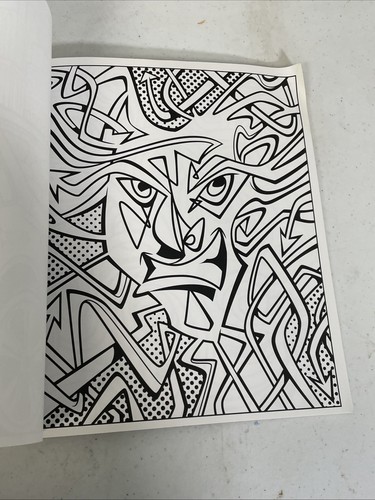 Lot Of 5 Coloring Books Assorted Brands Cartoons Shapes Animals Abstract Art - Picture 22 of 24